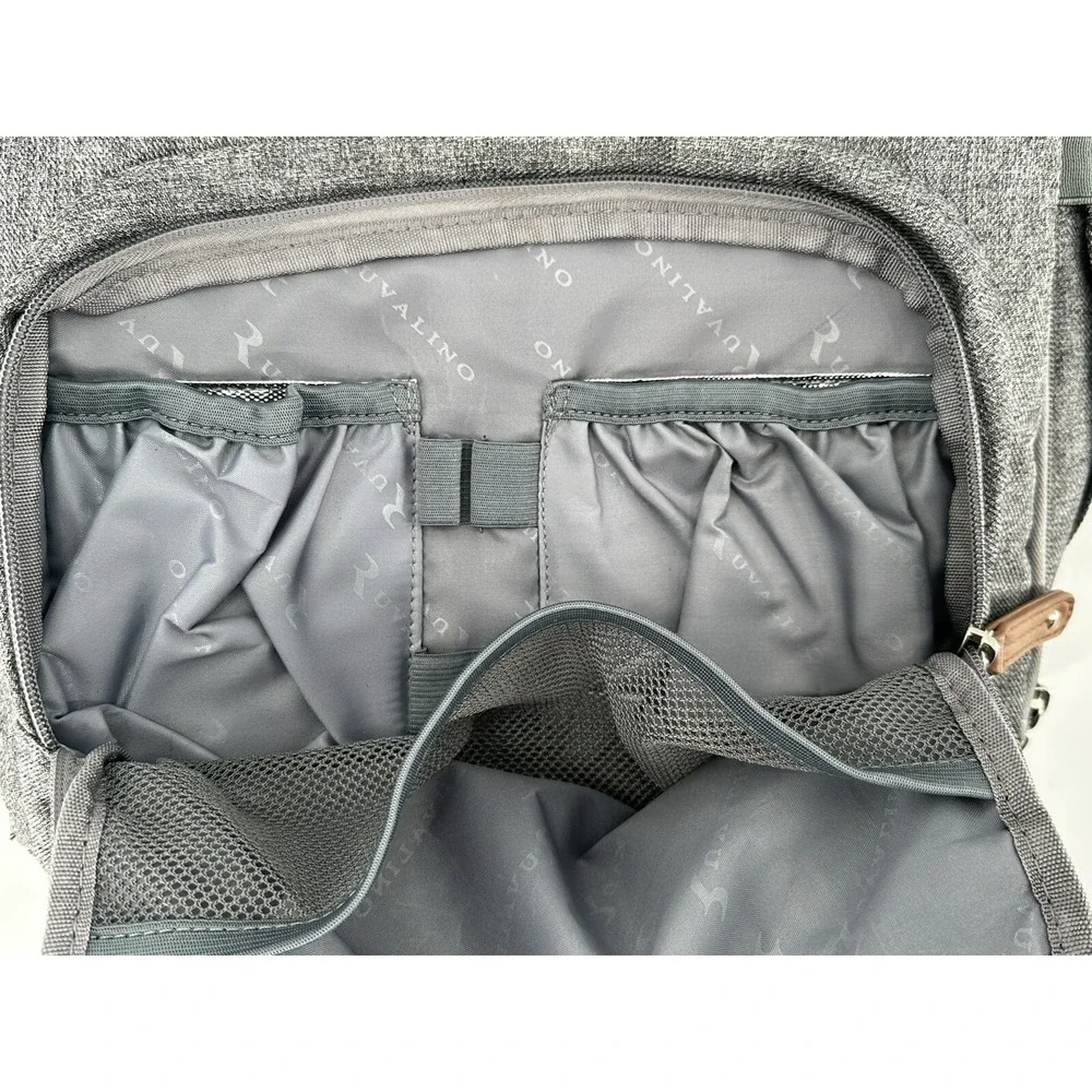 RUVALINO Diaper‎ Backpack Multifunction Travel Bag Gray